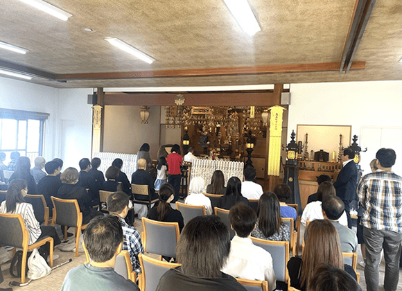 たくさんのご参列ありがとうございます